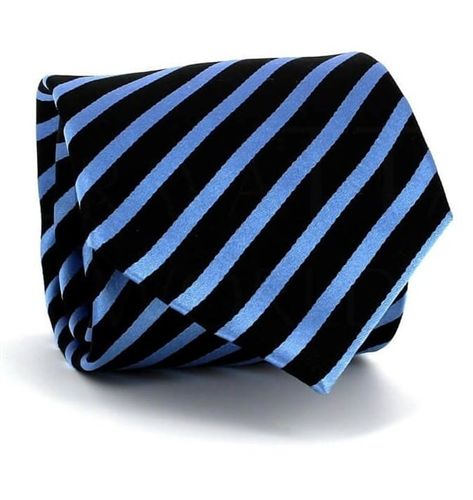 Cravate à Rayures Bleues et Noires