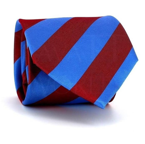 Cravate à Rayures Bleues et Rouges