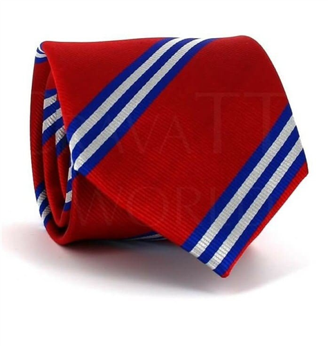 Cravate à Rayures Rouge
