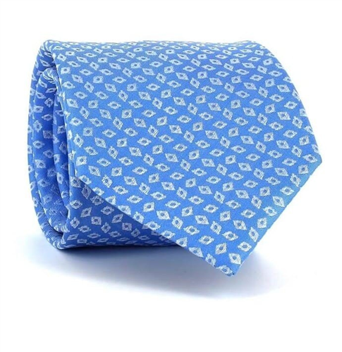 Cravate à losanges bleue