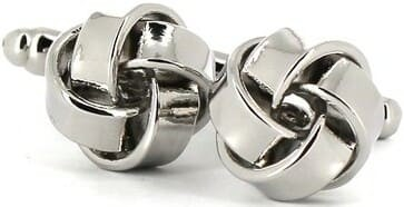 Boutons de Manchette 4 Nœuds Lisses II