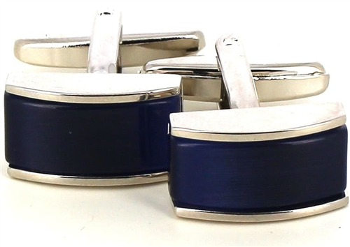 Boutons de Manchette Bleu Marine