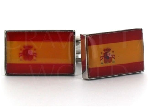 Boutons de Manchette Drapeaux Espagne