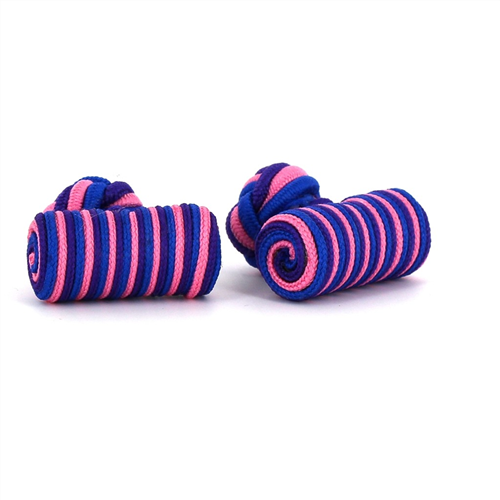 Boutons de Manchette Baril Rose, Violet et Bleu