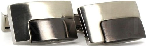 Boutons de Manchette Blancs et Noirs