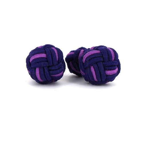 Boutons de Manchette Boule Grande Violet et Mauve