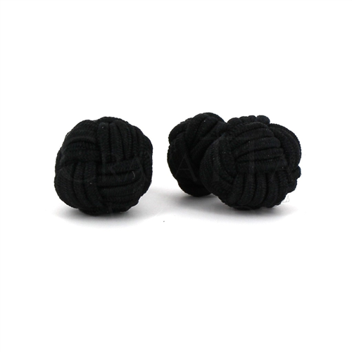 Boutons de Manchette Boule Grande Noir