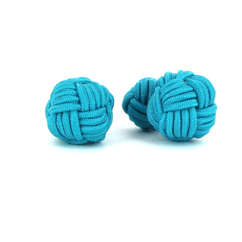 Boutons de Manchette Boule Grande Turquoise