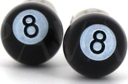 Boutons de Manchette Boules de Billard Noir 8
