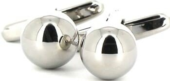 Boutons de Manchette Boules Métalliques