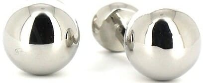 Boutons de Manchette Boules Argentées I