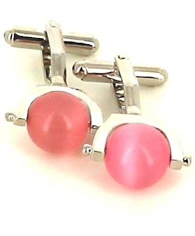 Boutons de Manchette Boules Roses