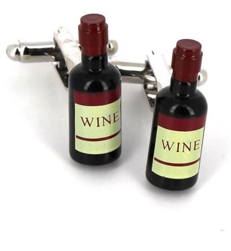 Boutons de Manchette Bouteilles de Vin