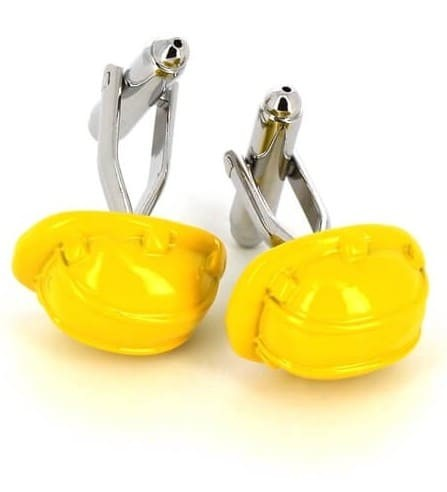Boutons de Manchettes Casques de Chantier