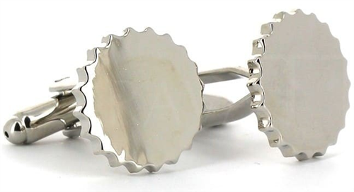 Boutons de Manchette en argent plaqué