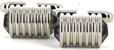 Boutons de Manchettes Cylindriques en Pierres
