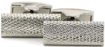 Boutons de Manchette Cylindriques Rayés III