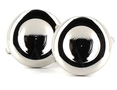 Boutons de Manchette Circulaires Concaves