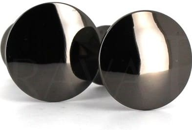 Boutons de Manchette noirs circulaires I