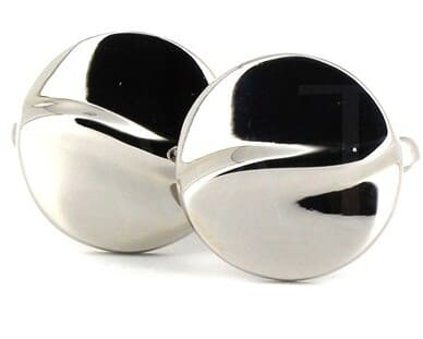 Boutons de Manchettes Circulaires en Relief