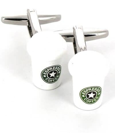 Boutons de Manchettes Café