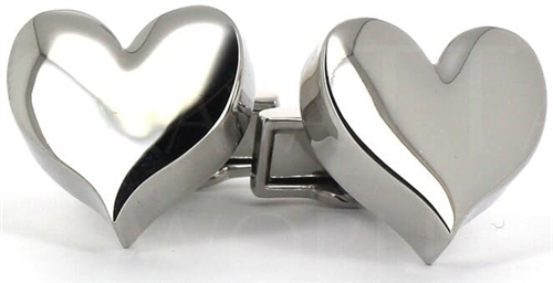 Boutons de Manchette Coeurs II