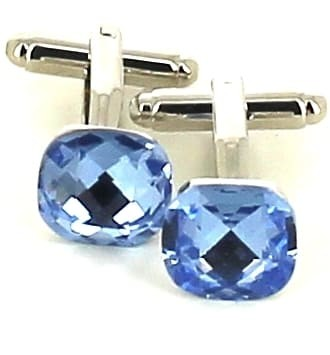 Boutons de Manchette en cristaux bleus