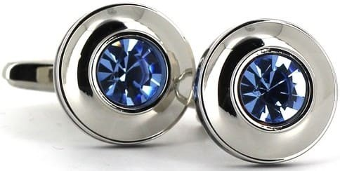 Boutons de Manchette en cristaux circulaires