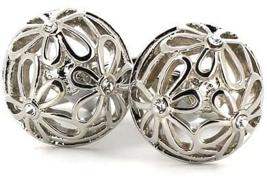 Boutons de Manchette en cristaux floraux