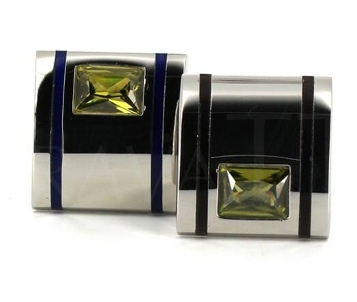 Boutons de Manchettes Cristaux Rectangulaires II