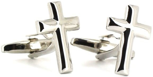 Boutons de Manchettes Croix Chrétienne