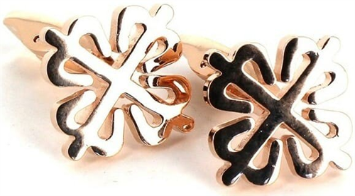 Boutons de Manchette Croix de Calatrava en Or Rose