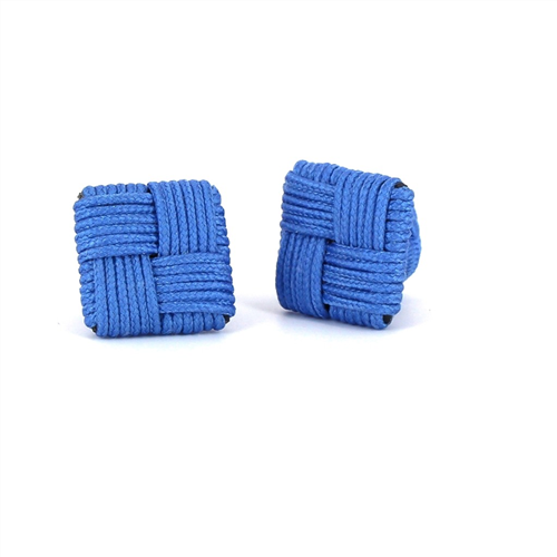 Boutons de Manchette Carré Bleu Ciel