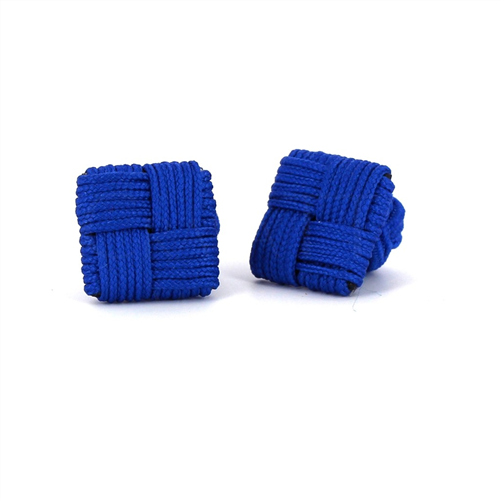 Boutons de Manchette carrés bleu marine