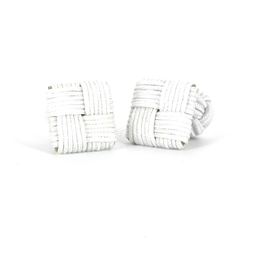 Boutons de Manchette carré blanc