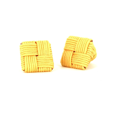 Boutons de Manchette carrés dorés