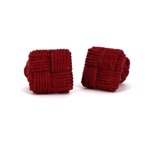 Boutons de Manchette carré grenat