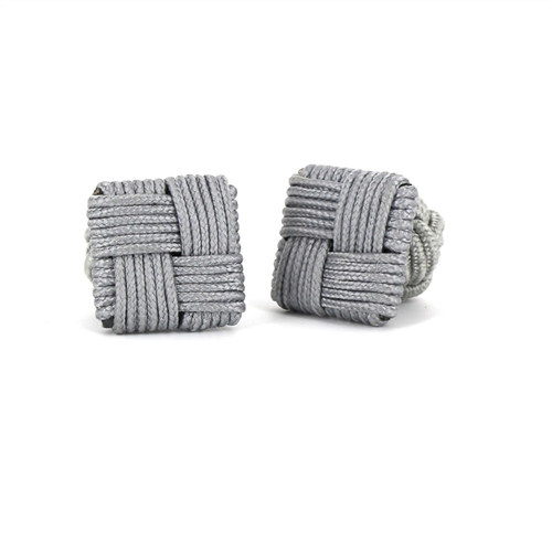 Boutons de Manchette carrés gris clair
