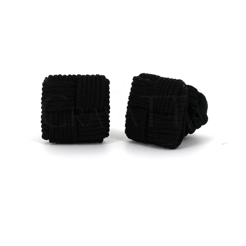 Boutons de Manchette Carré Noir