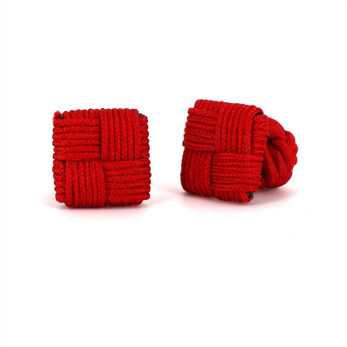 Boutons de Manchette Carré Rouge