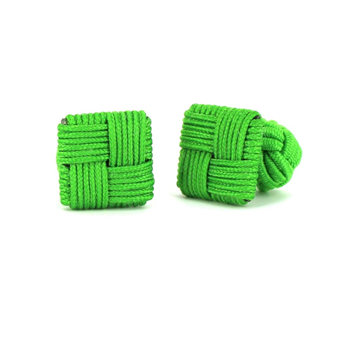 Boutons de Manchette carrés verts