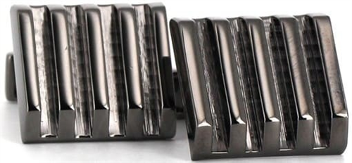 Boutons de Manchettes Carrées Noires V