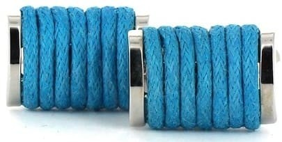 Boutons de Manchette Cordes Turquoises