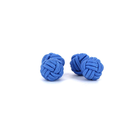 Boutons de Manchettes Double Boule Bleu Céleste