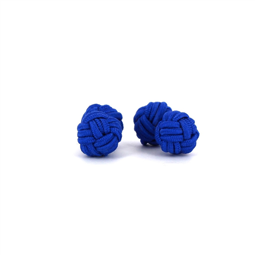 Boutons de Manchette Double Boule Bleu Marine