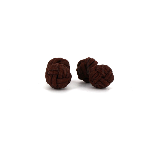 Boutons de Manchettes Double Boule Chocolat