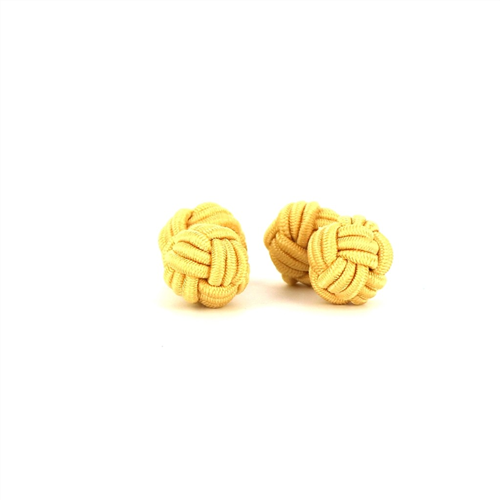 Boutons de Manchettes Double Boule Dorées