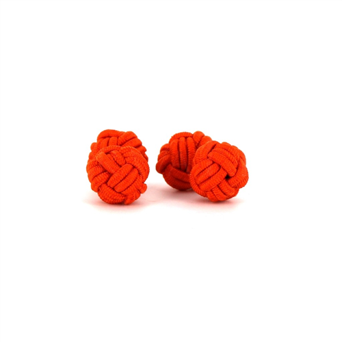 Boutons de Manchette Double Boule Mandarine