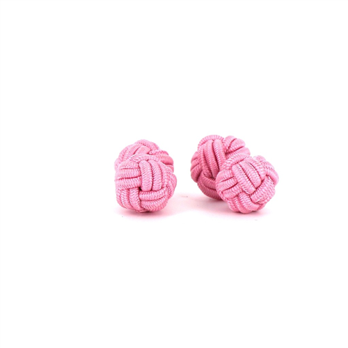 Boutons de Manchette Double Boule Rose Clair