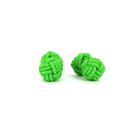Boutons de Manchette Double Boule Vert